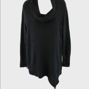 100% cashmere cowl neck sweater